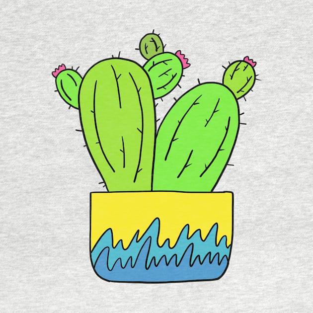 Cute Cactus Design #2: Grown Apart Flower Cacti by DreamCactus